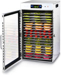 Touch screen 18-Floor Stainless Steel Food Dehydrator, Adjustable Timer and Temperature, 18 Racks, Dryer for Jerky, Meat, Fruits, herbs, tea, sourdough starter and Vegetables and lot more