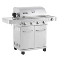 Monument Grills 17842 Stainless Steel 4 Burner Propane Gas Grill with Rotisserie