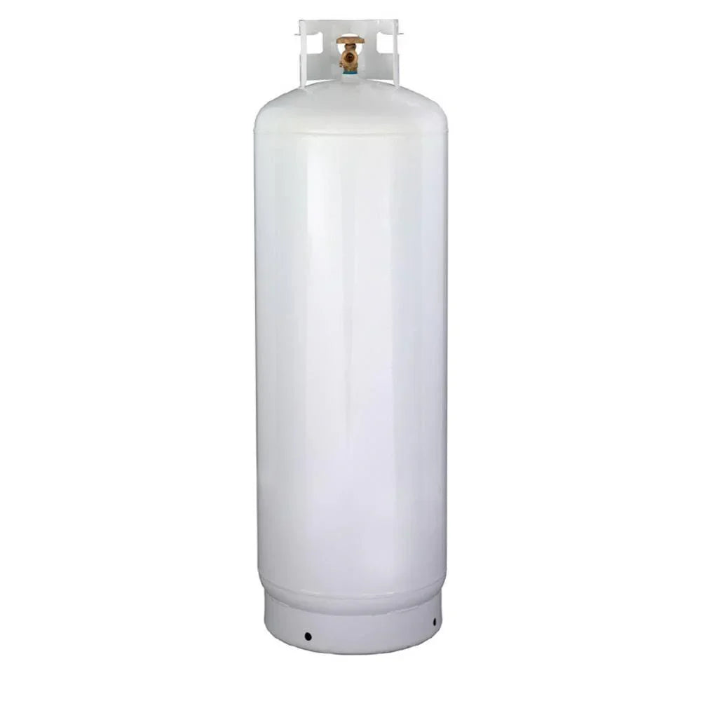 100LB 23 Gal Multi-Valve Propane Tank, High-Capacity Filler, for Heating, Fireplaces, Dryers  Grills