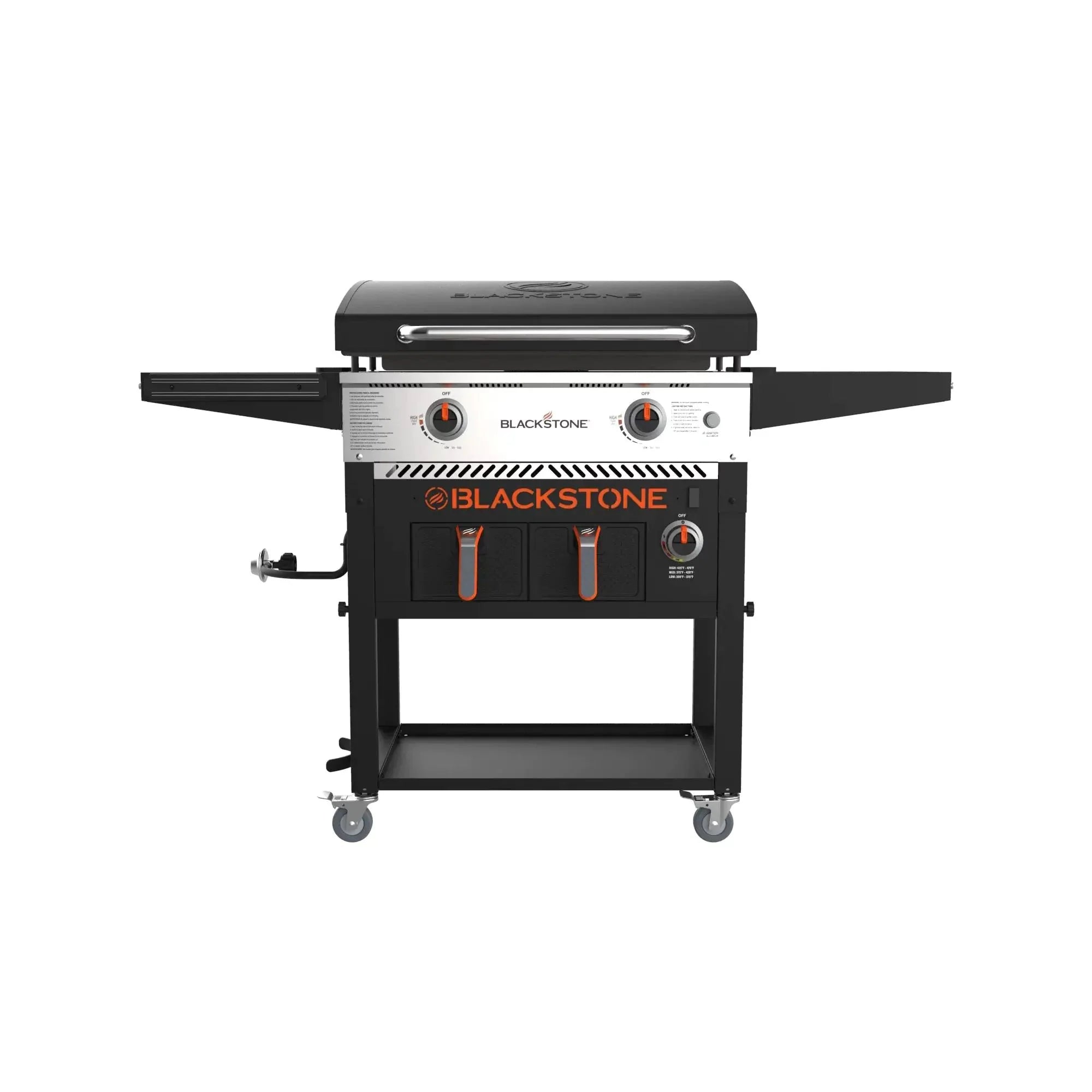 Clearance SaleBlackstone 2-Burner 28" Griddle with Electric Air Fryer and Hood