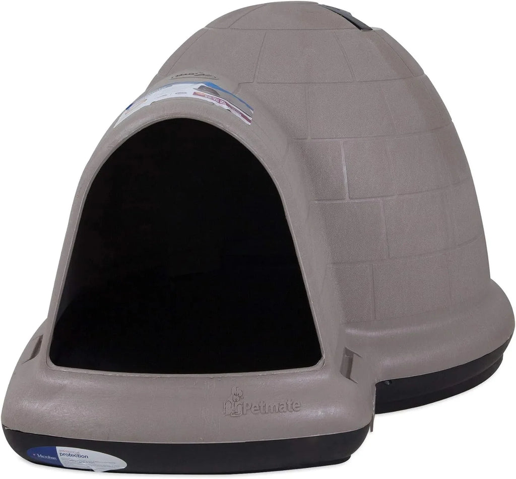 Petmate Indigo Dog House (Igloo Dog House, Made in USA with 90% Recycled Materials, All Weather Protection Pet Shelter) for XL Dogs 90 to 125 pounds, Made in USA(Default Title)