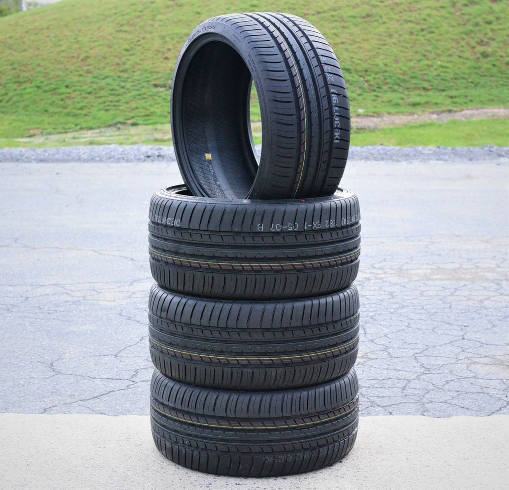 A set of four (four) 255/35R19 ZR 96Y XL full season performance tires fit: 2013 Audi A4 Quattro Premium Plus, 2009-14 Audi A4 base