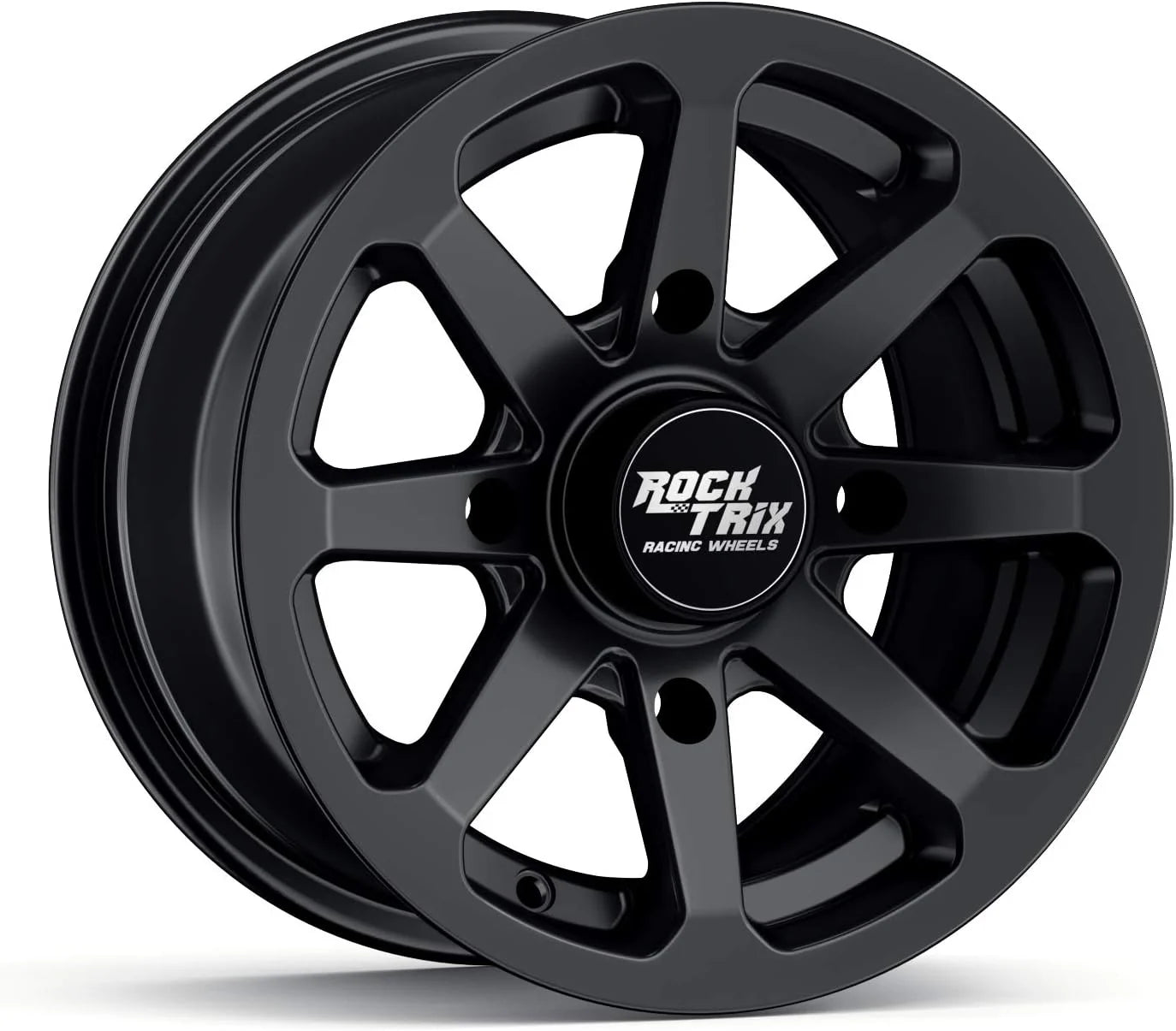 RT102 15in Wheels 15x7 4x137, 4+3 Offset, ATV UTV SxS Rims, Compatible with Can Am Commander Max Defender Max Pro Maverick X3 Maverick Trail, 4/137 Matte Black, Set of 4(14x7 (5+2))