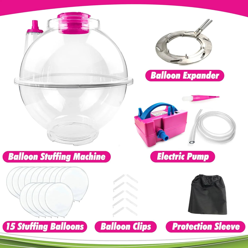 Balloon Stuffing Machine | Balloon Stuffer Machine Kit with Electric Air Pump and Expander Tool
