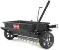 Tow-Behind Lawn  Garden Spiker/Seeder/Drop Spreader for Seed,Fertilizer, Salt, Ice Melt; Designed to Pull Behind Lawn  Garden Tractors
