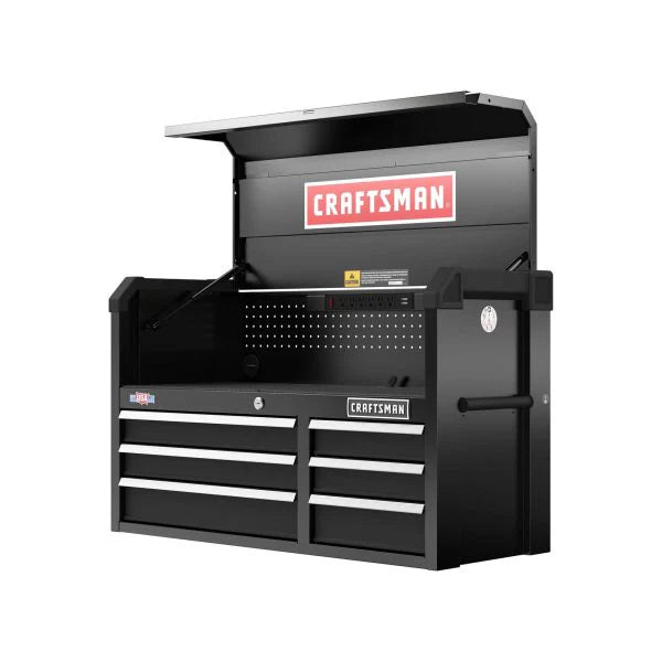 40.5-in W x 24.7-in H 6-Drawer Steel Tool Chest (Black)