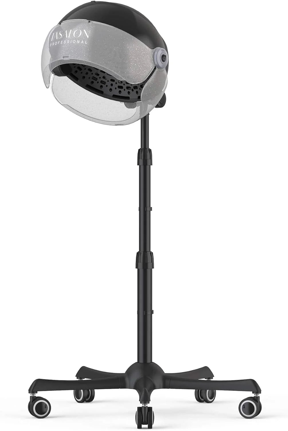 Hooded Dryer - 1875W Bonnet Hair Dryer - Sit Under Hair Dryer for Home and Salon - Auto Hair Dryer Hood with 3 temperature settings - Standing Hair Dryer - Portable Hair Dryer(Transparency)