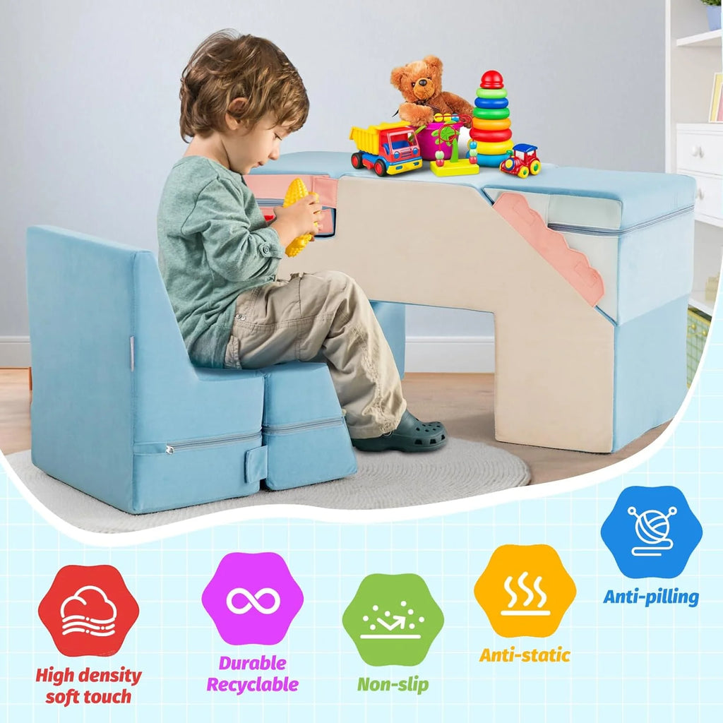 Climbing Blocks for Toddlers,Indoor Soft Climb and Crawl Play Climbing Toys for Creativity  Imagination