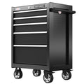 26.5-in W x 37.5-in H 5-Drawer Steel Rolling Tool Cabinet (Black)