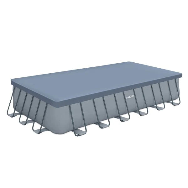 24’ Durable Rectangular Pool Cover for Oasis and Activity Pools, Gray