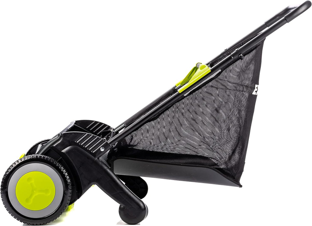 21-Inch Width Leaf  Grass Push Lawn Sweeper, Black