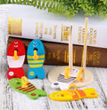50set Baby Fishing Nest Game Digital Fishing Wooden Sets Educational Toy Cute Educational Collection Color  Shape