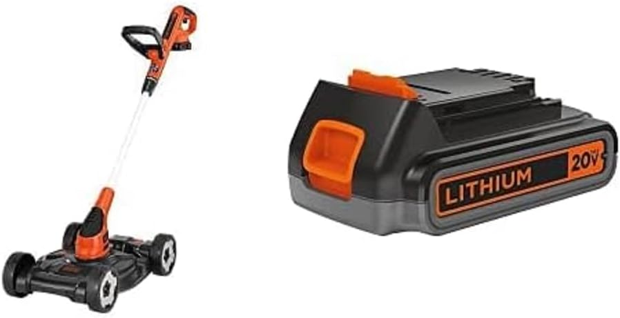BLACK+DECKER Combination String Trimmer, Lawn Mower, and Edger, Cordless 3-in-1(3-in-1 Mower Only)