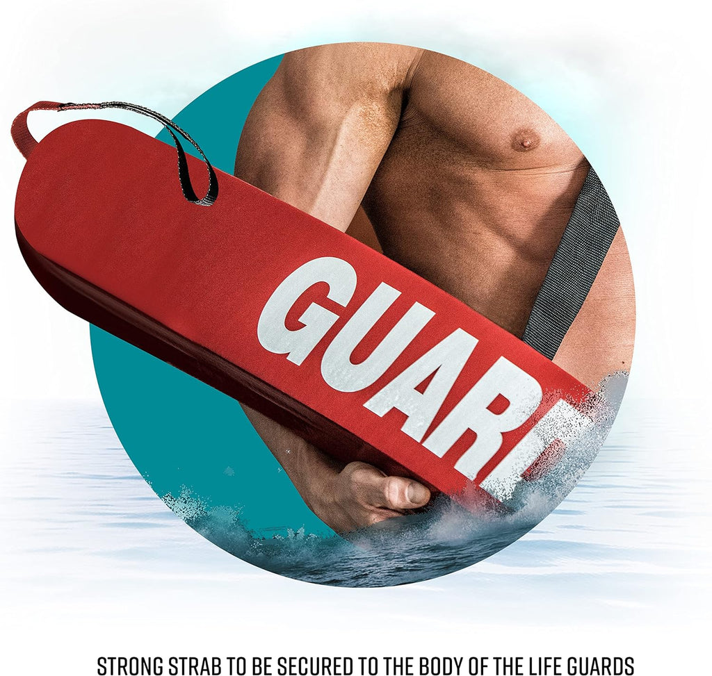 Lifeguard Rescue Tube for Home and Commercial Use - Ideal for Lifeguard and Personal Pool - Includes Matching Whistle(50 Inch)