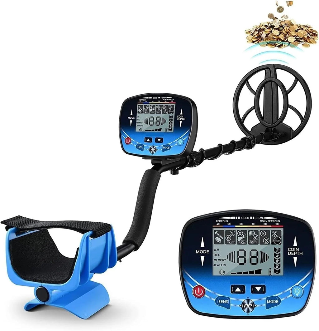 Foldable Metal Detector for Adults Gold Treasure Hunting Portable