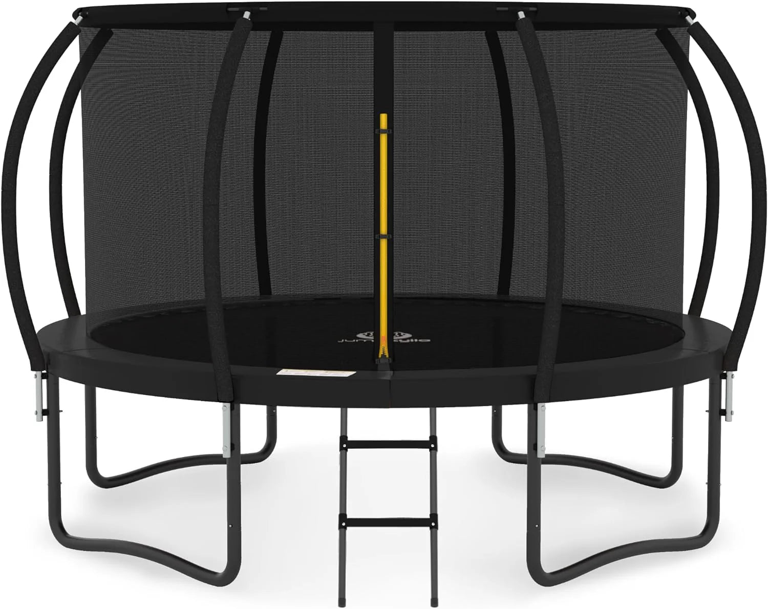 JUMPZYLLA Recreational Trampoline with Enclosure and Ladder, Galvanized Anti-Rust Coating