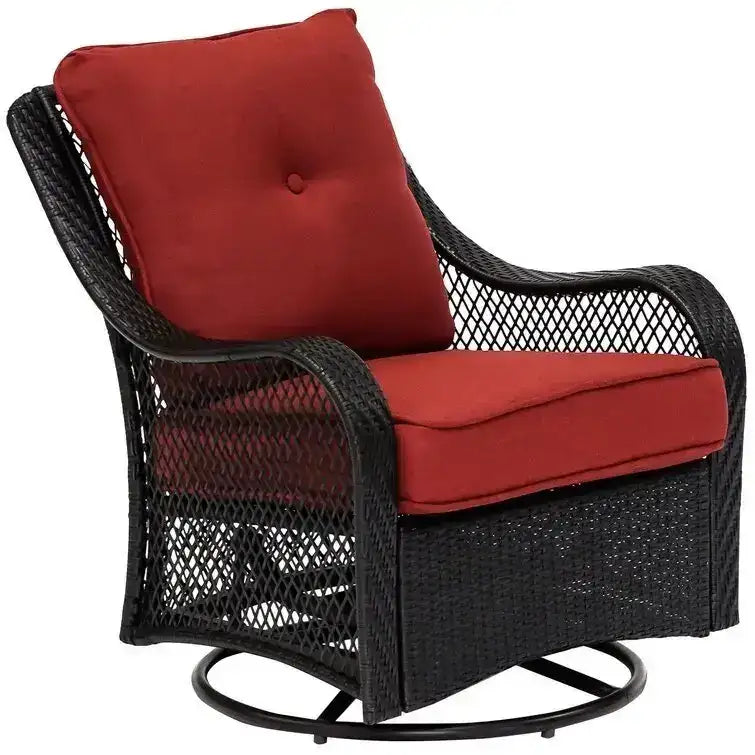 Orleans 5-Piece Steel Patio Fire Pit Conversation Set with Navy Blue C - Bed Bath  Beyond(Red)