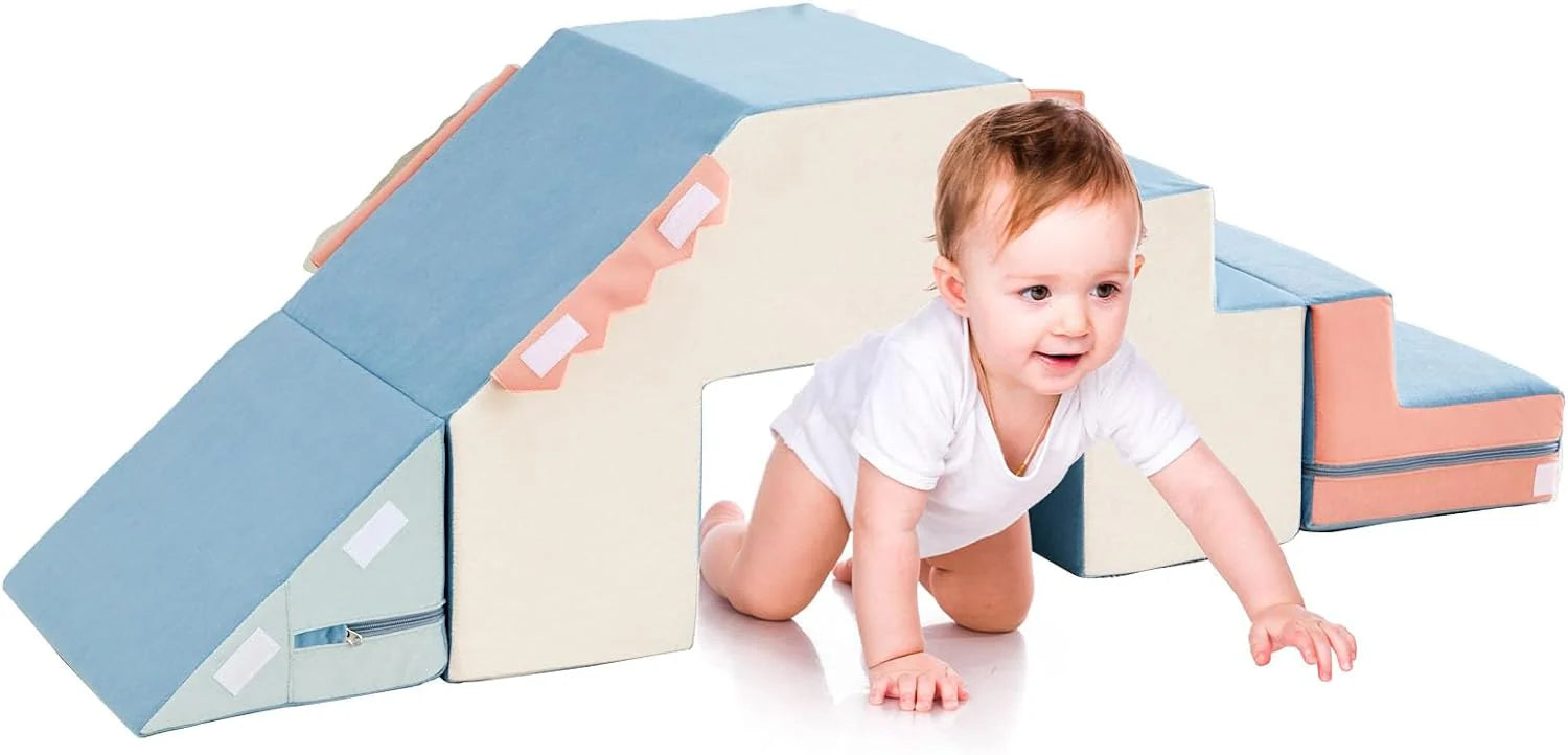 Climbing Blocks for Toddlers,Indoor Soft Climb and Crawl Play Climbing Toys for Creativity  Imagination