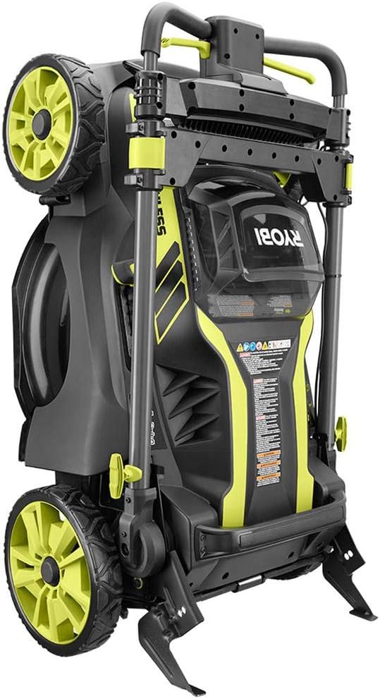 20" RY40190 40-Volt Brushless Lithium-Ion Cordless Battery Self Propelled Lawn Mower with 5.0 Ah Battery and Charger Included