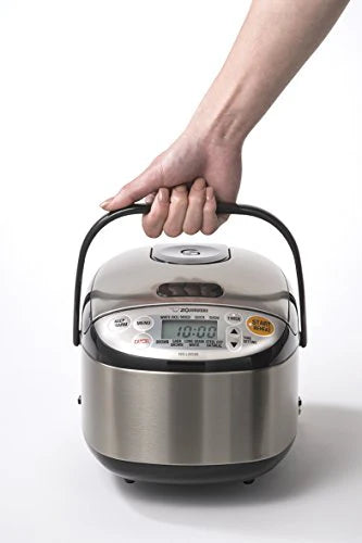 Zojirushi Rice Cooker  Warmer, 3-Cups, Stainless Black