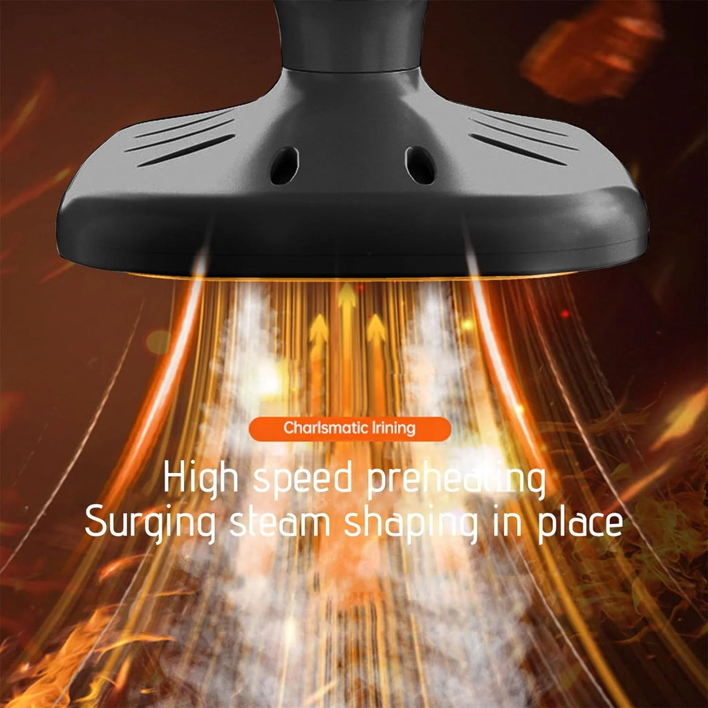 Mini Steam Ironing Machine, Handheld Travel Steamer for Clothes Mini Steam Iron, Micro Steam Iron Travel Steamer Iron, Fast Heat-Up Steamer Portable Iron Steamer for Home Travel Black 8AD