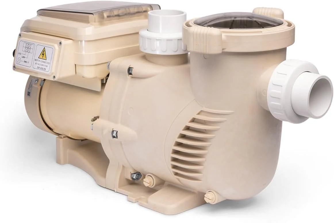 1.5HP Variable 2-Speed Swimming Pool Pump High Flow Above-Ground Swimming Pump Strainer w/ Slip on Fitting(3.0HP Variable Speed + Panel)