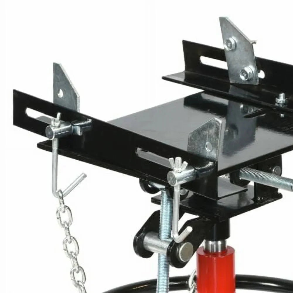 Hydraulic Car Transmission Jack Vertical Lift,1660 Pounds,360°Rotating Wheel Lift,Red