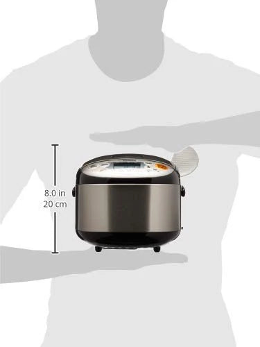 Zojirushi Rice Cooker  Warmer, 3-Cups, Stainless Black