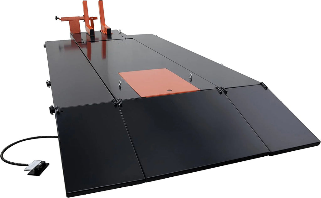 APlusLift MT1500X 1500LB Air-Operated Motorcycle  ATV Lift Table – 48" Wide with Side Extensions, 2-Year Warranty(24)