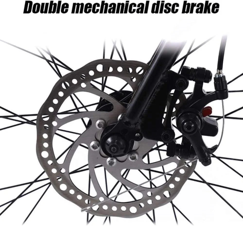 21-Speed Men's Mountain Bike Double Disc Brake 29 Inches All-Terrain City Bikes Adults Only Outdoor Cycling Hard Tail Front Suspension,C