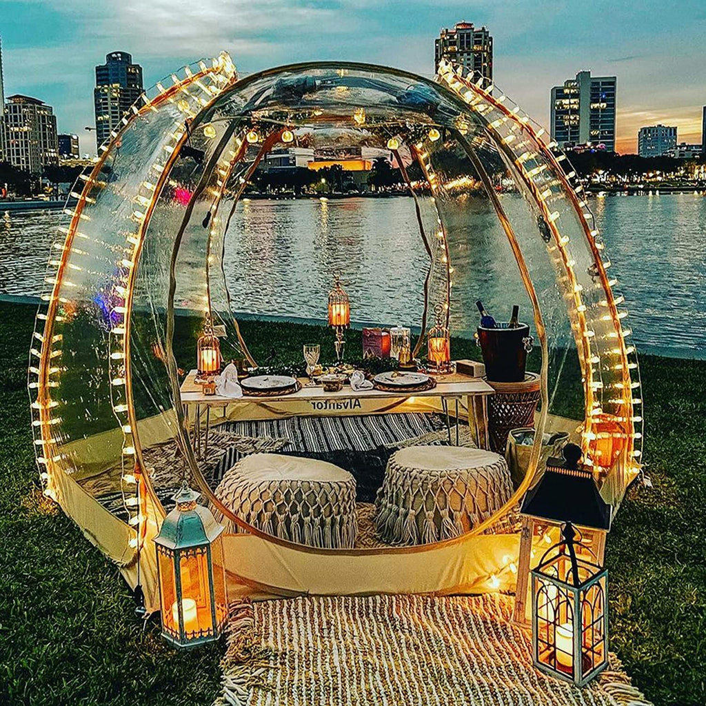 Bubble Tent Pop Up Gazebo, 8-10 Person Igloo Dome Garden Patio Canopy Shelter