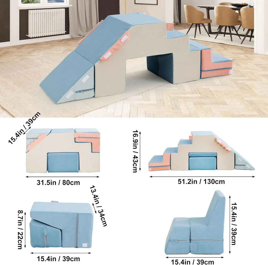 Climbing Blocks for Toddlers,Indoor Soft Climb and Crawl Play Climbing Toys for Creativity  Imagination