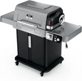 Ninja FlexFlame, Grill and Smoker, Electric and Propane Grill, Roaster, BBQ Grill, 5-in-1 Cooking System, 3 Burner, Digital Control, Outdoor Cooking, Griddle, Pizza Maker, Stainless Steel, PG301(PG301)