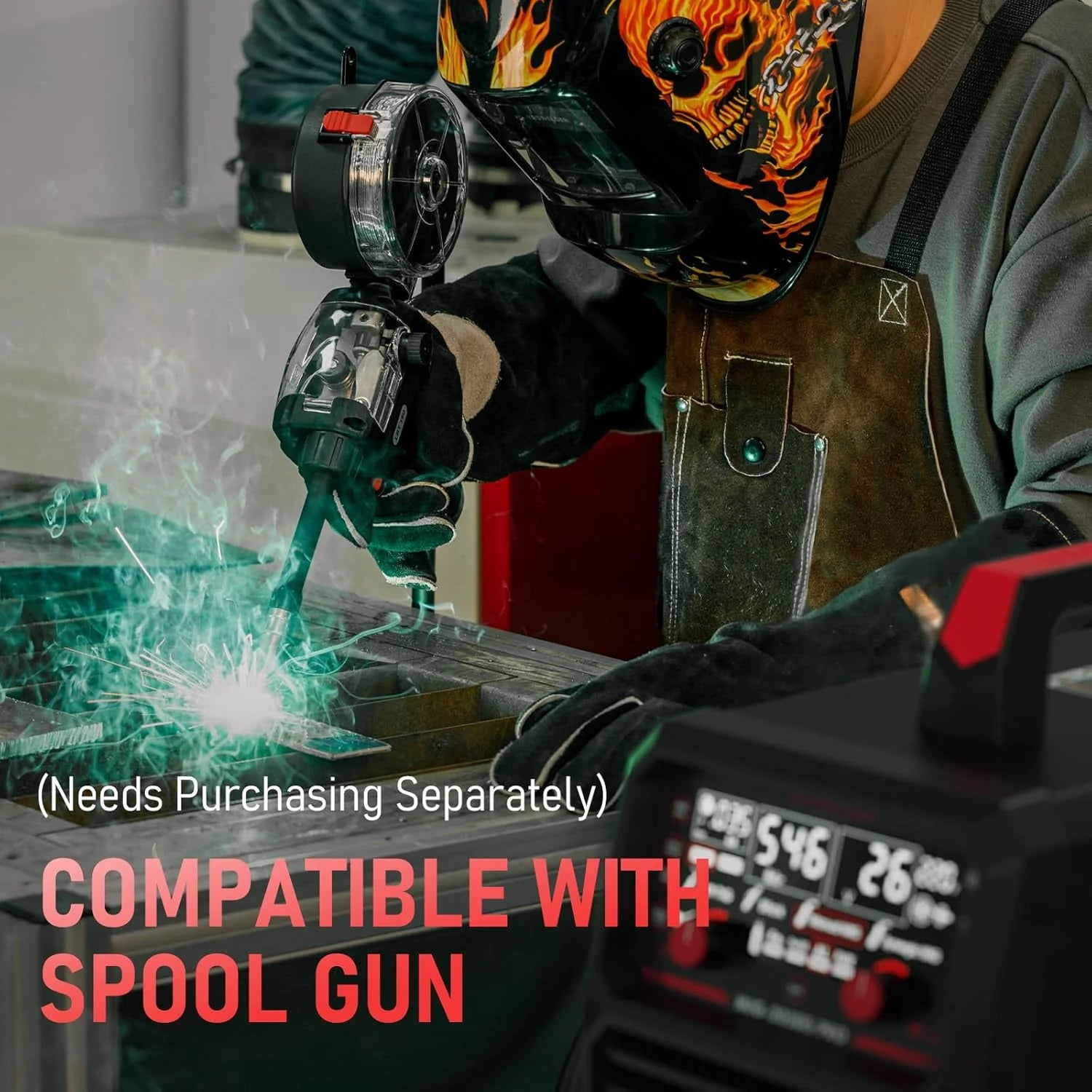 YESWELDER 135Amp MIG Welder,110V Flux Core Welder Flux Core MIG/Lift TIG/Stick 3-in-1 Large LED Digital Display Welding Machine IGBT Inverter Welder FLUX-135PRO(MIG-250PRO)