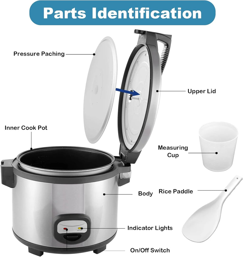 60-Cup (Cooked) Commercial Rice Cooker and Warmer