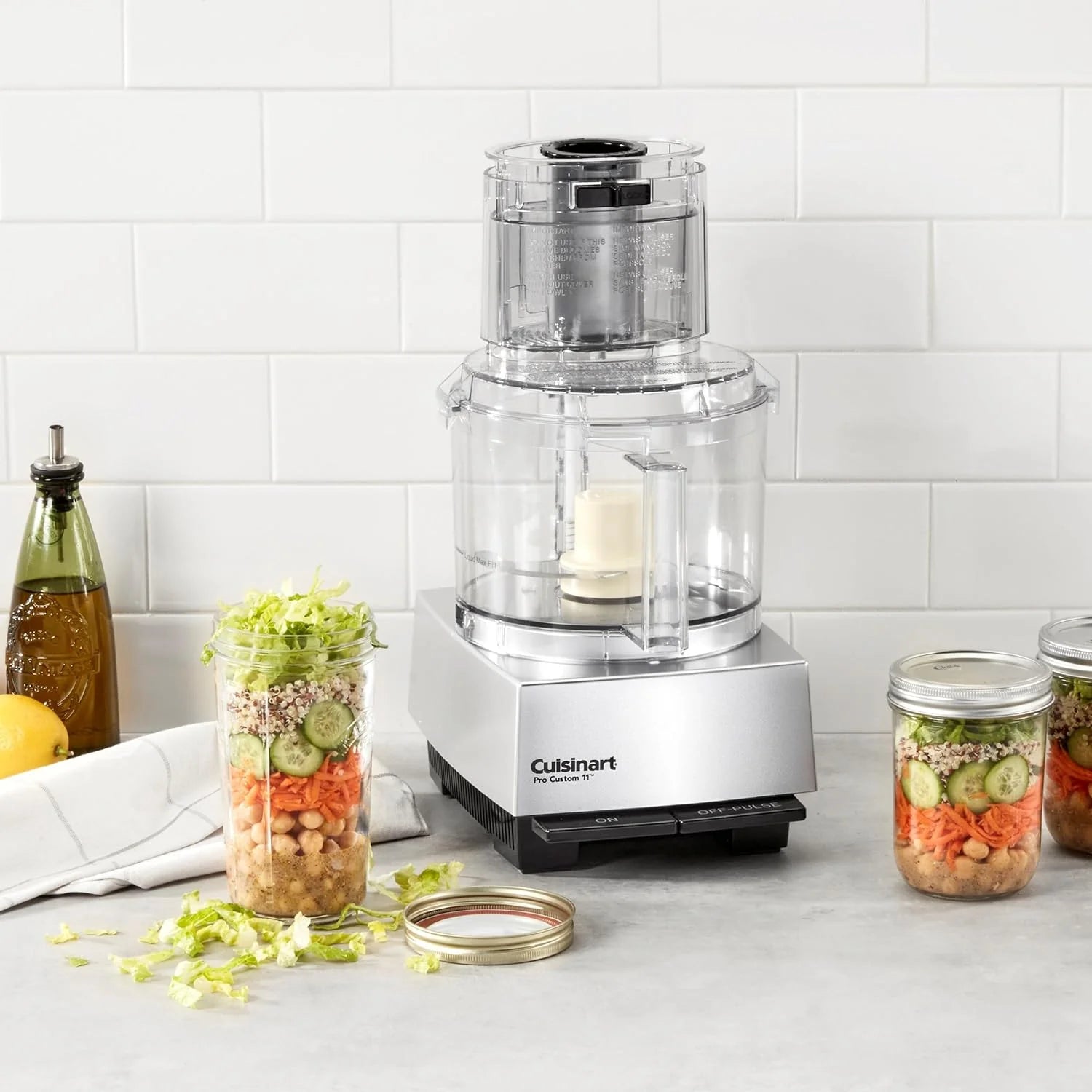 Food Processor, Pro Custom 11 Cup, Brushed Chrome