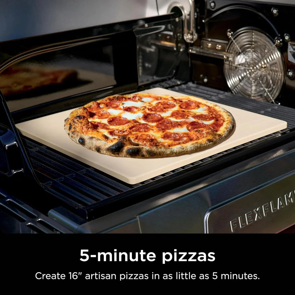 Ninja FlexFlame, Grill and Smoker, Electric and Propane Grill, Roaster, BBQ Grill, 5-in-1 Cooking System, 3 Burner, Digital Control, Outdoor Cooking, Griddle, Pizza Maker, Stainless Steel, PG301(PG301)