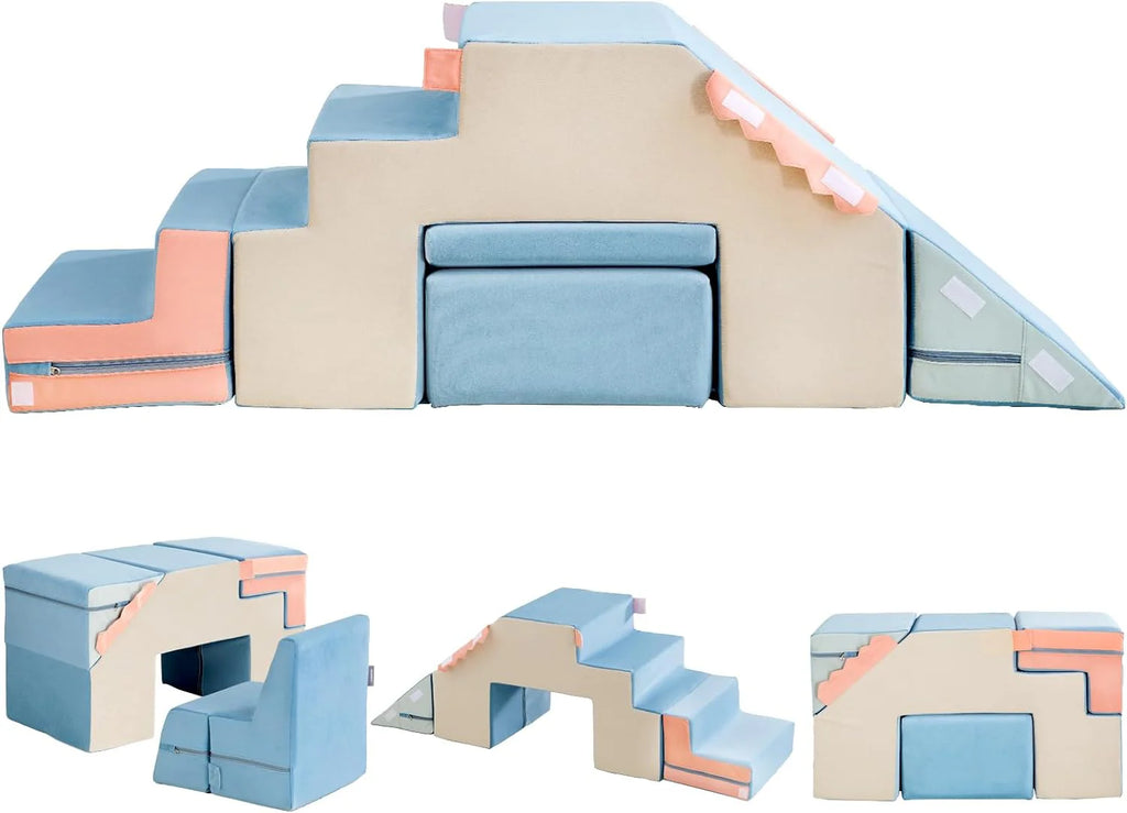 Climbing Blocks for Toddlers,Indoor Soft Climb and Crawl Play Climbing Toys for Creativity  Imagination