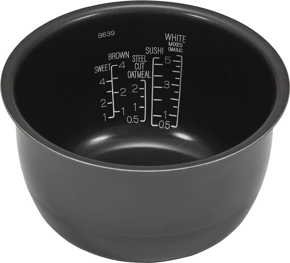 Induction Rice Cooker and Warmer, 5.5 Cup Capacity, Black, 9.25 x 12.25 x 7.88(10.375 x 13.375 x 9/10 CUP)