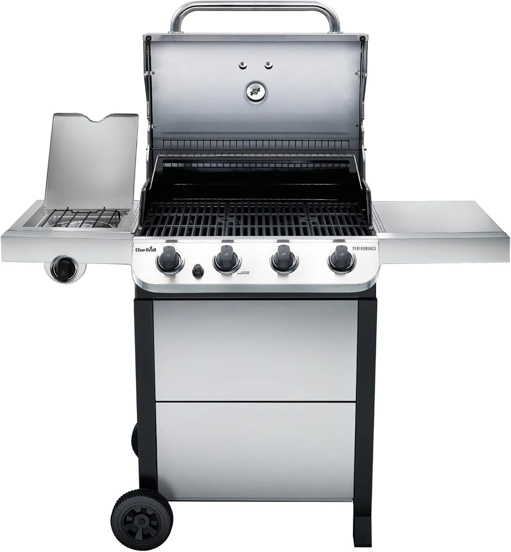 Performance Series Convective 4-Burner with Side Burner Cart Propane Gas Stainless Steel Grill - 463377319(Performance Series Convective 4-Burner with Side Burner Cart)