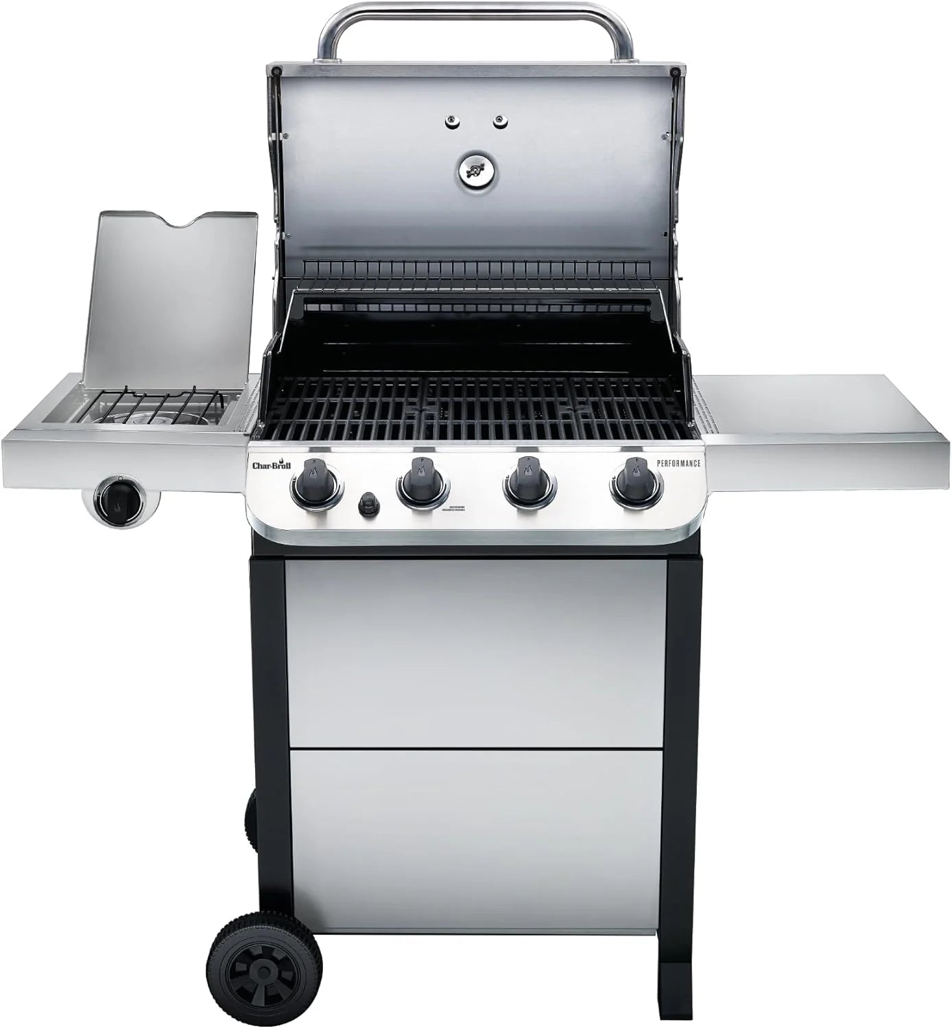Performance Series Convective 4-Burner with Side Burner Cart Propane Gas Stainless Steel Grill - 463377319(Performance Series Convective 4-Burner with Side Burner Cart)