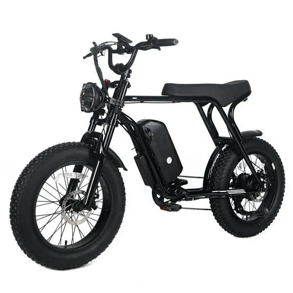 Electric Mountain Bike for Adults | 20 x 4.0 Fat Tires, 1000W Motor, 48V 20Ah Removable Battery, Max Speed 45MPH, Shi Mano 7-Speed for Off-Road Adventures(Black/1000W)