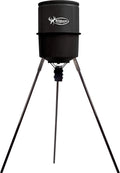 Portable Tripod Game Feeder with Digital Timer, 1-4 Feeding Times, 30ft Coverage(270 lbs)