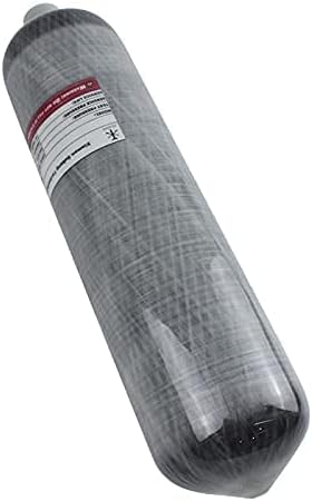4500Psi High Pressure Composite Cylinder, Scuba Tank,Carbon Fiber Air Tank 3L,CE Approved, Pcp Paintball Air Tank Diving Tank（Empty Bottle） M18*1.5