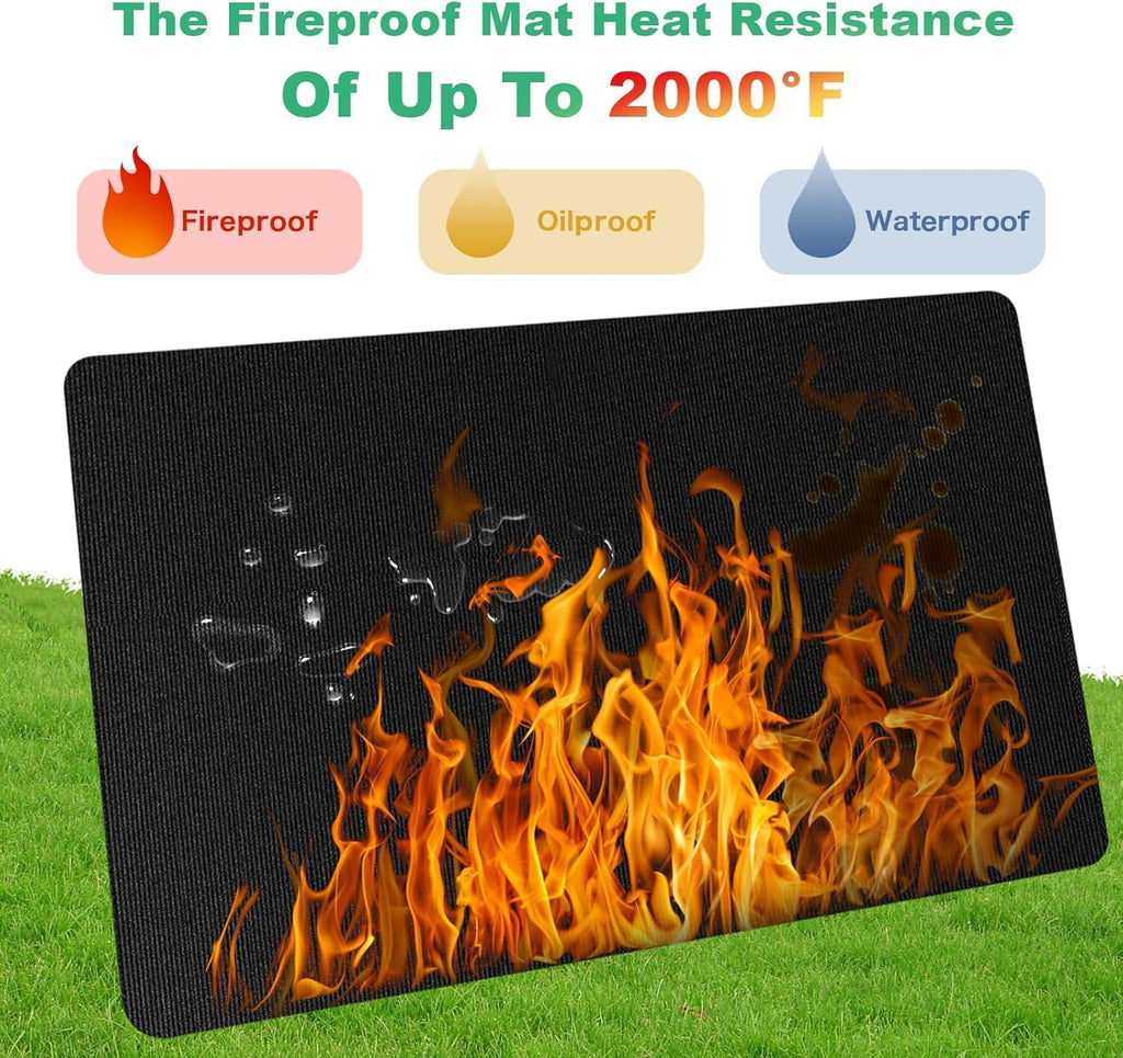 90x52 Inch Under Grill Mat for Outdoor Grill, Fireproof  Waterproof(76 x 52 inches)