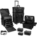 Jet Black Vinyl Cosmetic Case Travel Bag(JET BLACK)