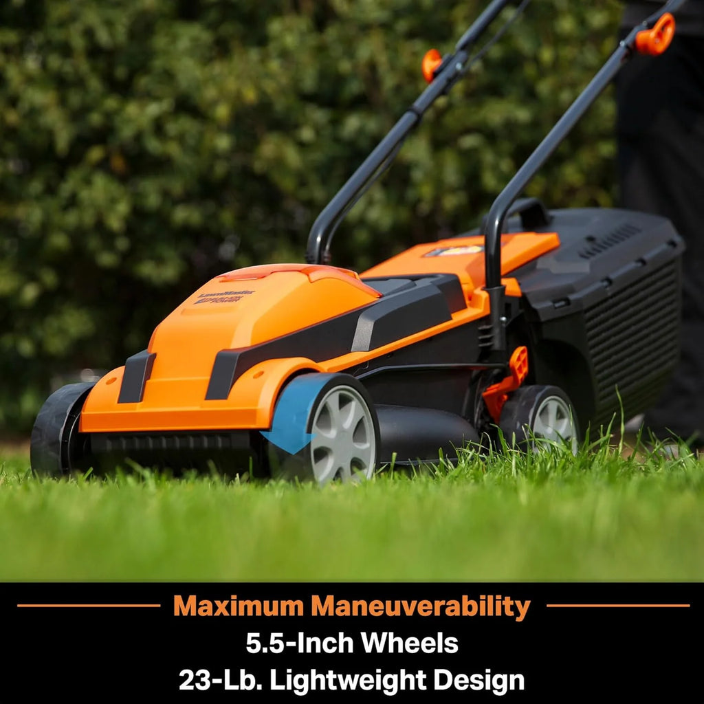 LawnMaster Cordless 13-Inch Lawn Mower 24V Max with 2X4.0Ah Battery and a Charger(21inch with 4 battery)