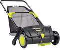 21-Inch Width Leaf  Grass Push Lawn Sweeper, Black
