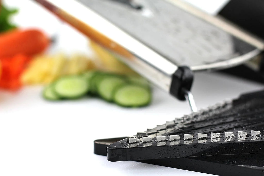 Advanced V-Shaped Stainless Steel Food Slicer, 6 Blades  Accessories