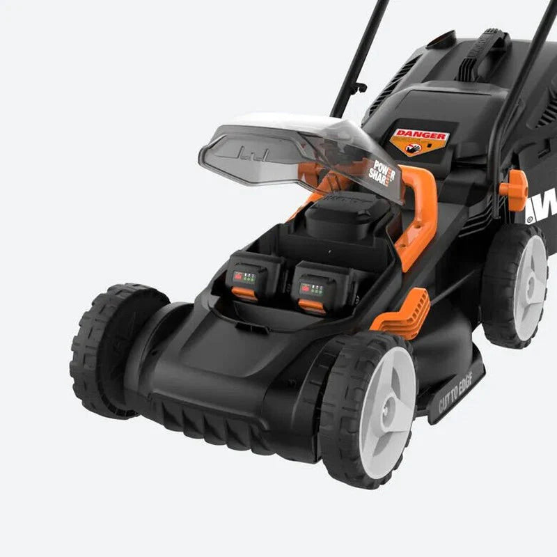 40V Cordless Lawn Mower 14 with Intellicut, Mulching, 2x20V 4.0Ah Batteries and Charger Included